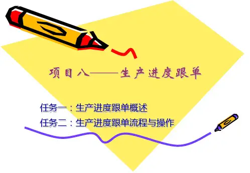 生产进度跟单