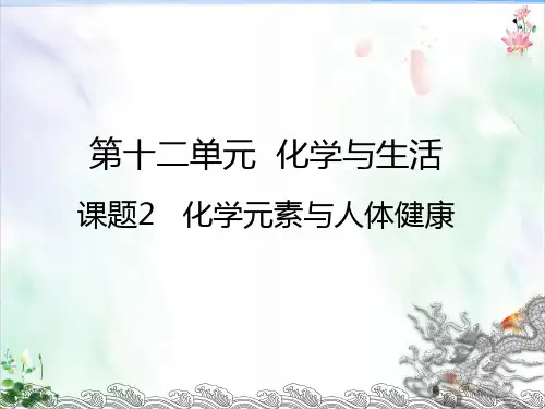 《化学与生活》ppt经典课件