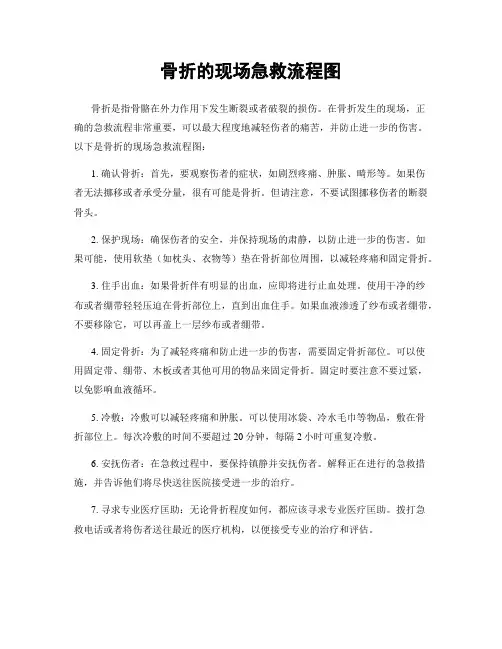 骨折的现场急救流程图