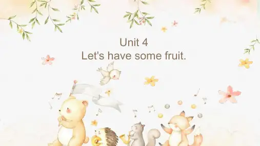 鲁湘版英语四年级上Unit 4