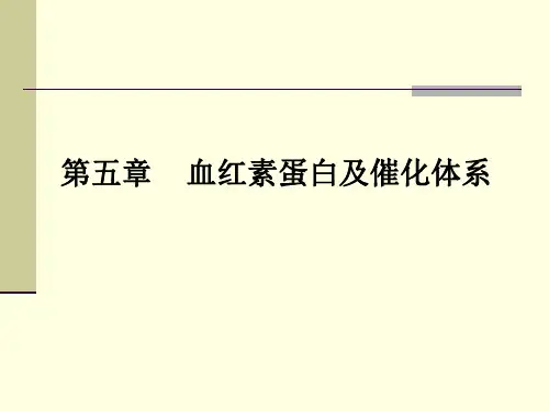 生物无机化学6第五章 血红素蛋白