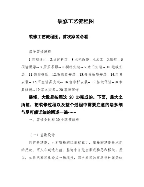 装修工艺流程图