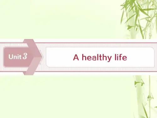 2019_2020学年高中英语Unit3Ahealthylife1SectionⅠWarmingUp