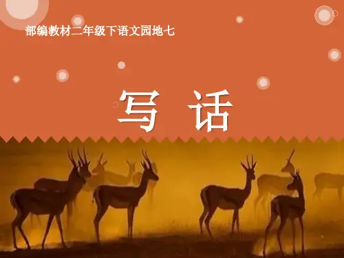 二年级下语文课件-语文园地七《写话》 (共15张PPT)部编版【推荐】