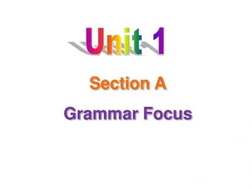 2018年秋人教版英语(浙江)九年级上册课件：Unit 1 Grammar Focus(共35张PPT)