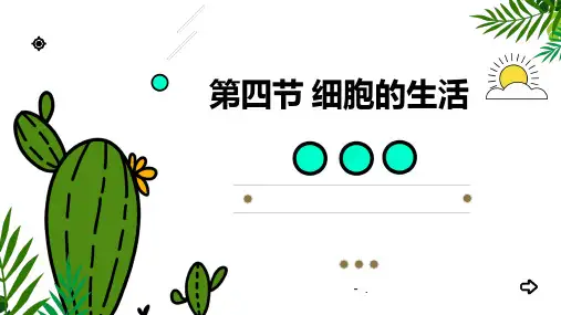 《细胞的生活》PPT优秀课件
