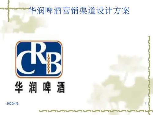华润啤酒营销渠道设计方案PPT