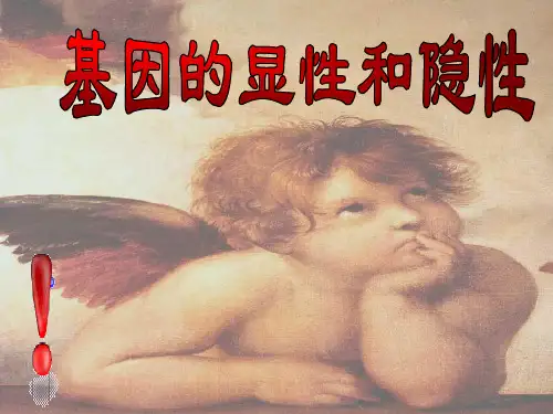 人教版生物八年级下册第二章第三节基因的显性和隐性