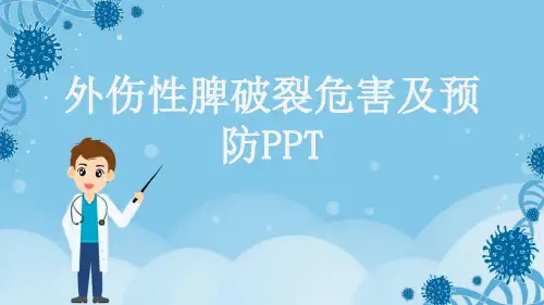 外伤性脾破裂危害及预防PPT