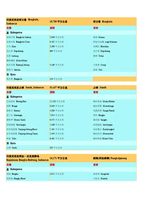 印度尼西亚资料.doc