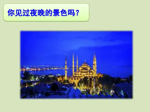 部编教材一年级下册语文《夜色》精美PPT