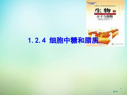 人教版高中生物必修一细胞中的糖类和脂质公开课一等奖优质课大赛微课获奖课件