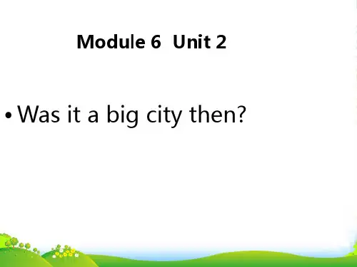 外研版四年级英语下册Module6Unit2Wasitabigcitythen(2)教学课件