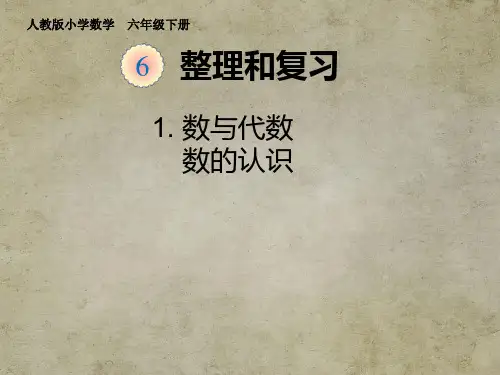 小学六年级数学课件(人教版)—第六单元 数与代数-数的认识