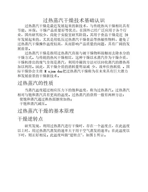 过热蒸汽干燥技术