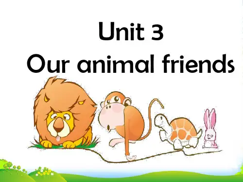 牛津译林版五年级英语上册Unit 3 Our animal friends 课件3
