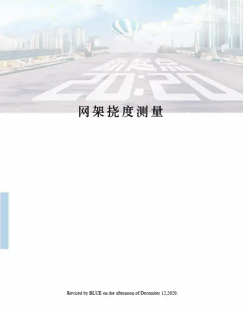 网架挠度测量