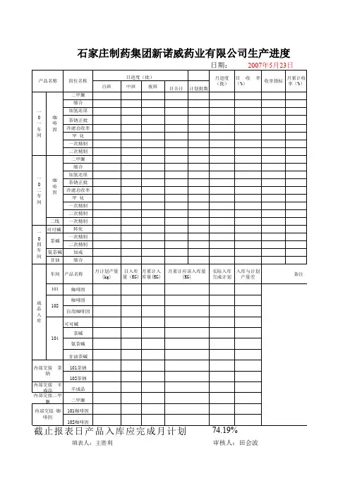 公司生产日报表.xls
