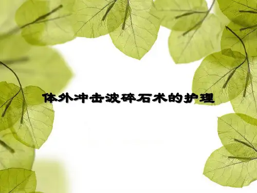 体外冲击波碎石术的护理精品课件