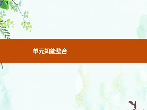 2019-2020学年语文高中(语文版必修2)课件：单元知能整合4-精选ppt课件
