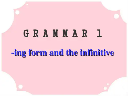 2019年春外研版高中英语必修二课件：Module 4 Grammar and usage(共35张