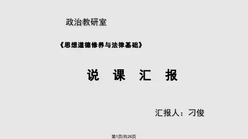 思政说课PPT课件