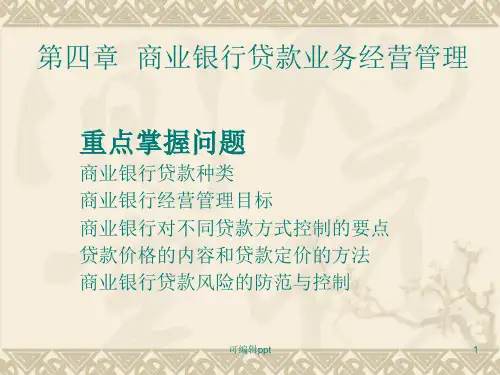 商业银行贷款业务 (2)