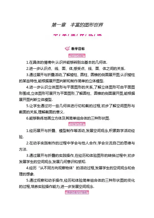 七年级数学上册第一章《丰富的图形世界》教案