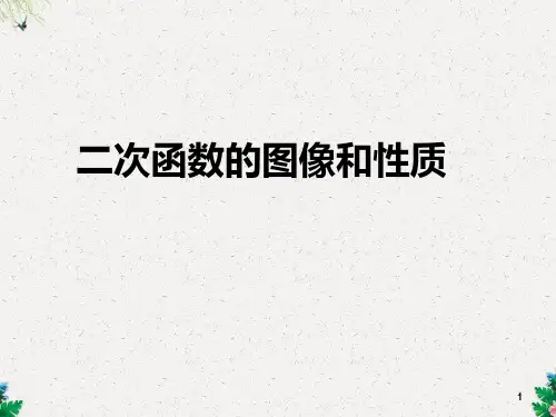 二次函数的图像和性质(共48张PPT)