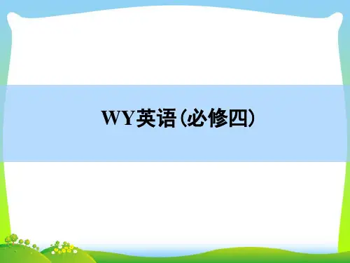 高三英语外研版一轮课件：必修4-Module2 Traffic Jam
