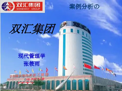 双汇集团 案例分析(现代管理学) ppt