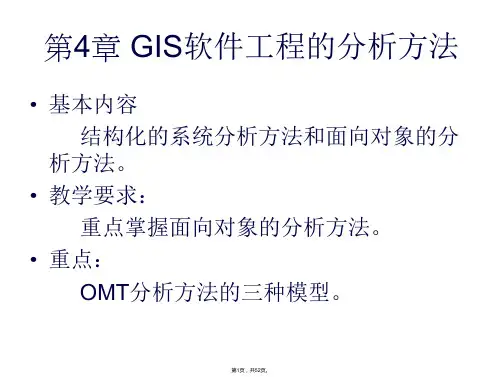 GIS软件工程-04GIS软件工程的分析方法