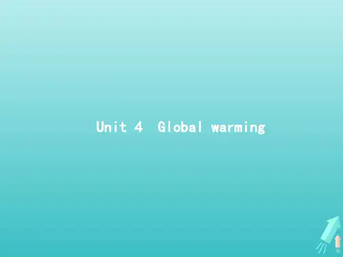 高考英语一轮复习UNIT4GLOBALWARMING课件新人教版