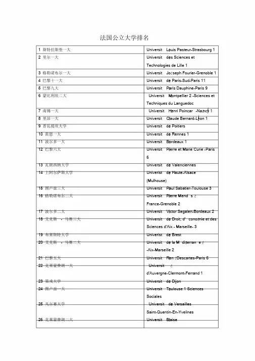 法国公立大学排名.doc
