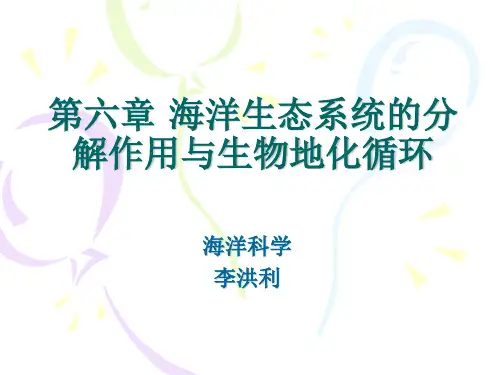 07第六章 海洋生态系统的分解作用与生物地化循环
