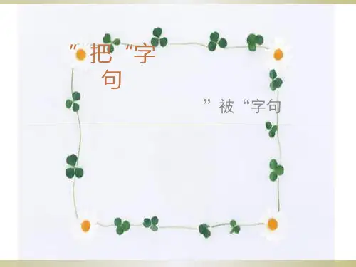 把字句和被字句互换(上课用)