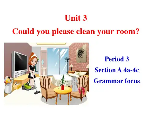 Unit3SectionAGrammarFocus4c课件人教版英语八年级下册