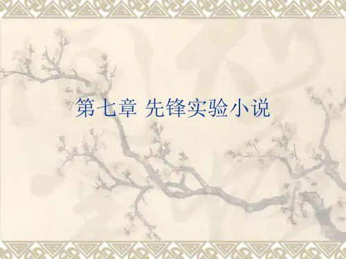 第七章 先锋实验小说
