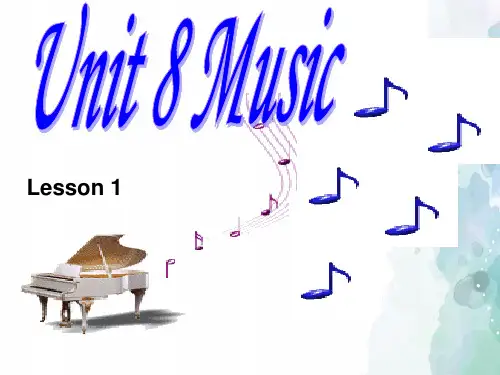 北师版-英语-六年级下册-Unit 8 Music Lesson 1 名师课件