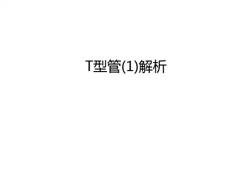 T型管(1)解析教学内容