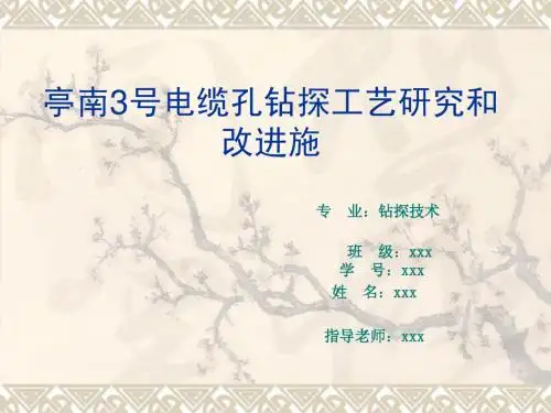 地质学钻探技术论文2