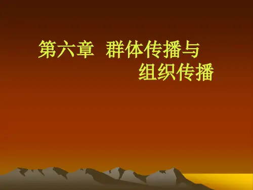 《传播学概论》第六章
