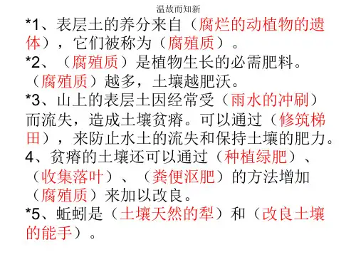 部编版三年级下册科学课件- 土壤的保护 苏教版ppt上课用