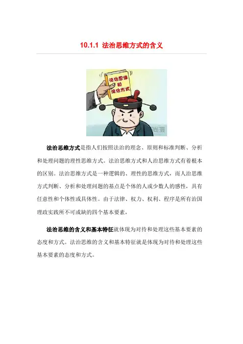 02-101.1  法治思维方式的含义