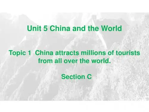 新仁爱版九年级英语下册U5T1SC优质课课件(共22张PPT)