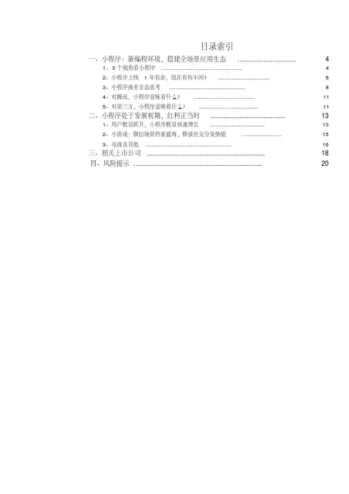 小程序研究报告.pdf