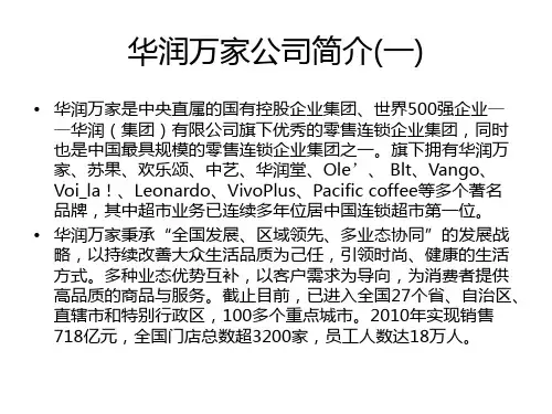 华润万家公司简介
