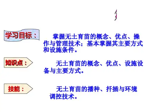 实用无土栽培技术 30页PPT文档