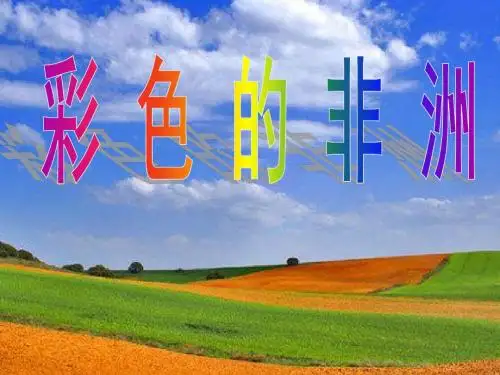 28.彩色的非洲.ppt