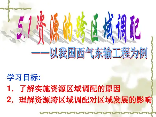 资源的跨区域调配-课件精选全文